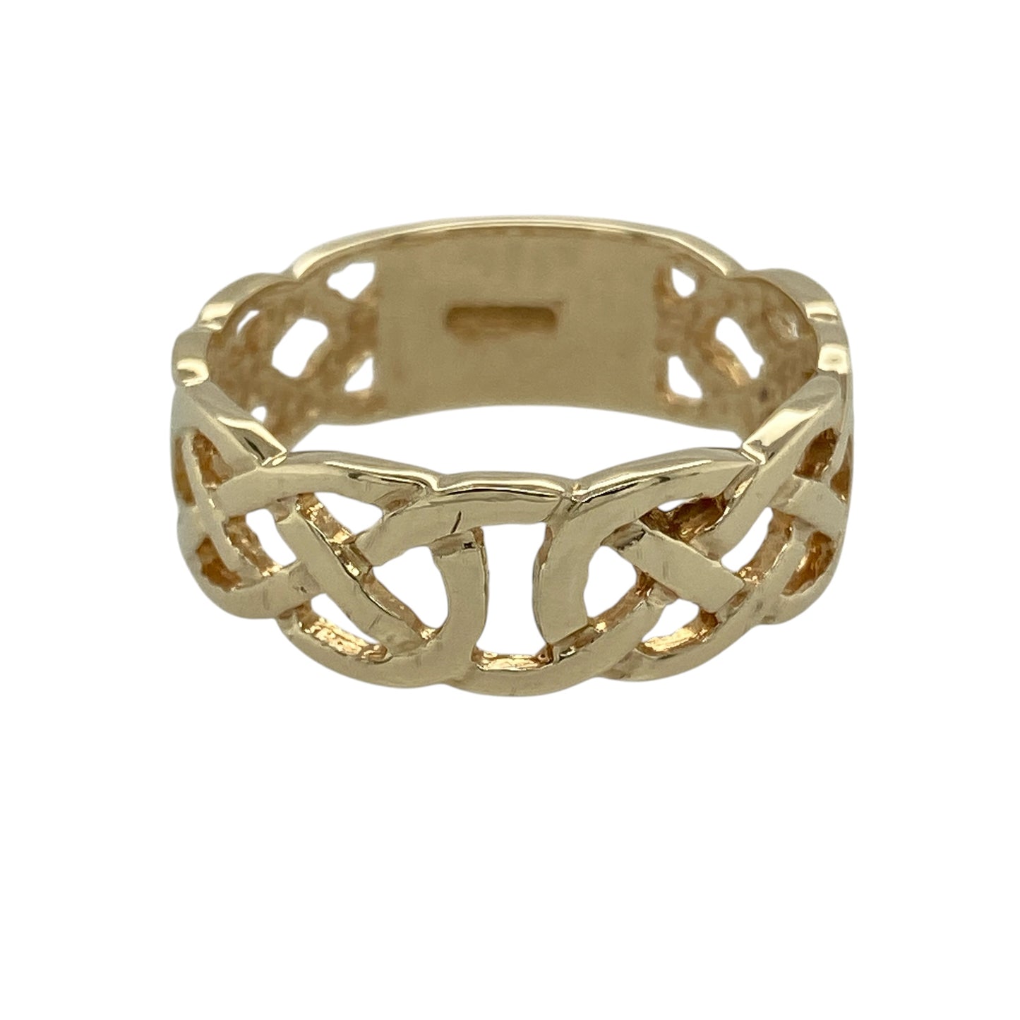 9ct Gold Open Celtic Knot Band Ring