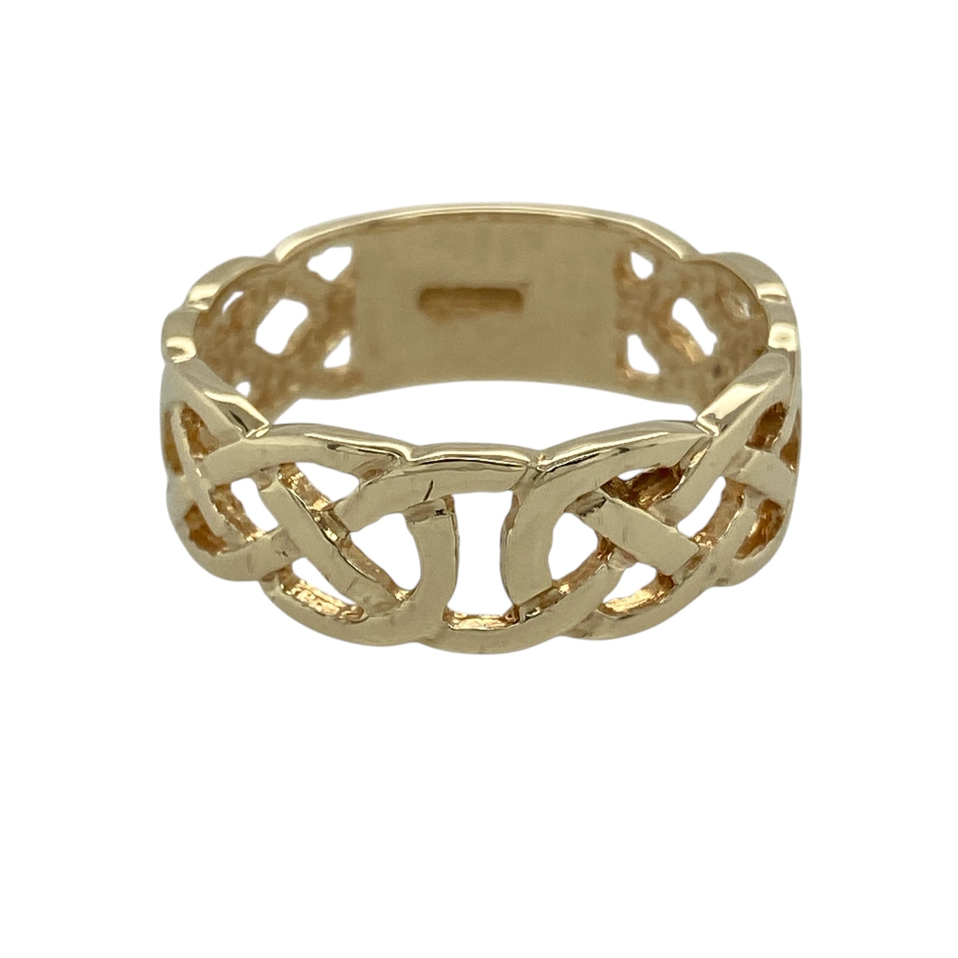 9ct Gold Open Celtic Knot Band Ring