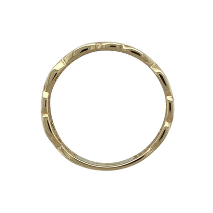 9ct Gold Open Celtic Knot Band Ring