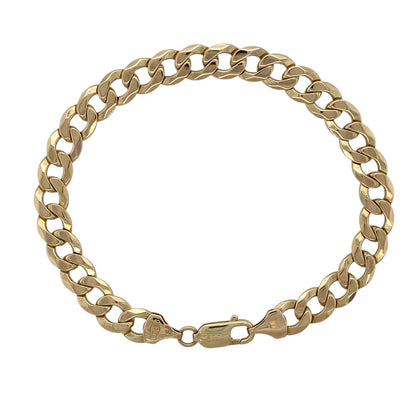 9ct Gold 8" Curb Bracelet