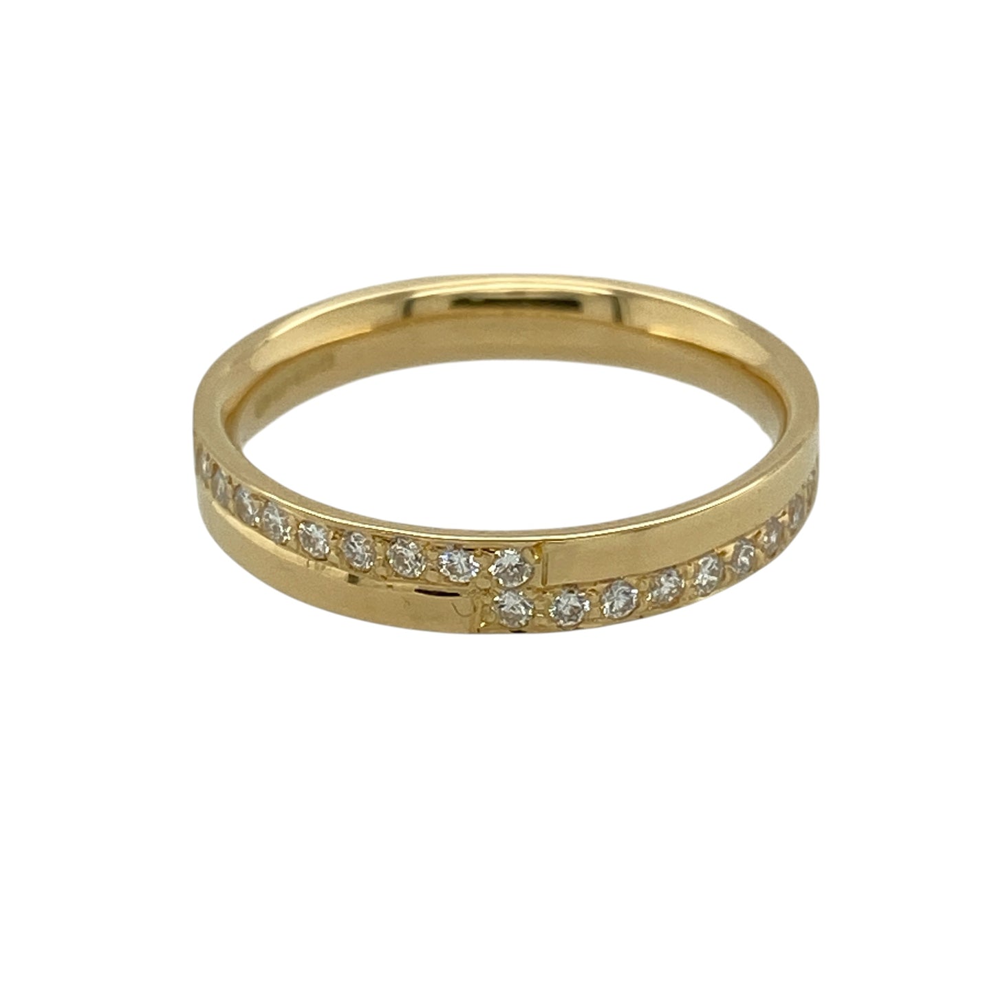 18ct Gold & Diamond Set Band Ring