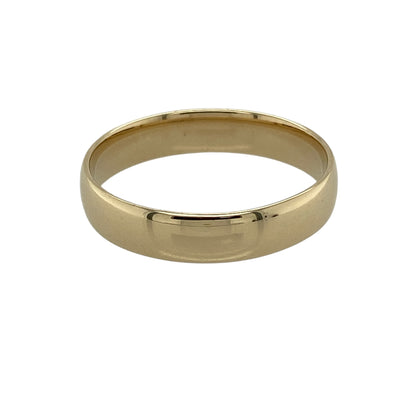 9ct Gold 4mm Wedding Band Ring