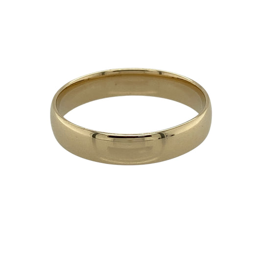 9ct Gold 4mm Wedding Band Ring