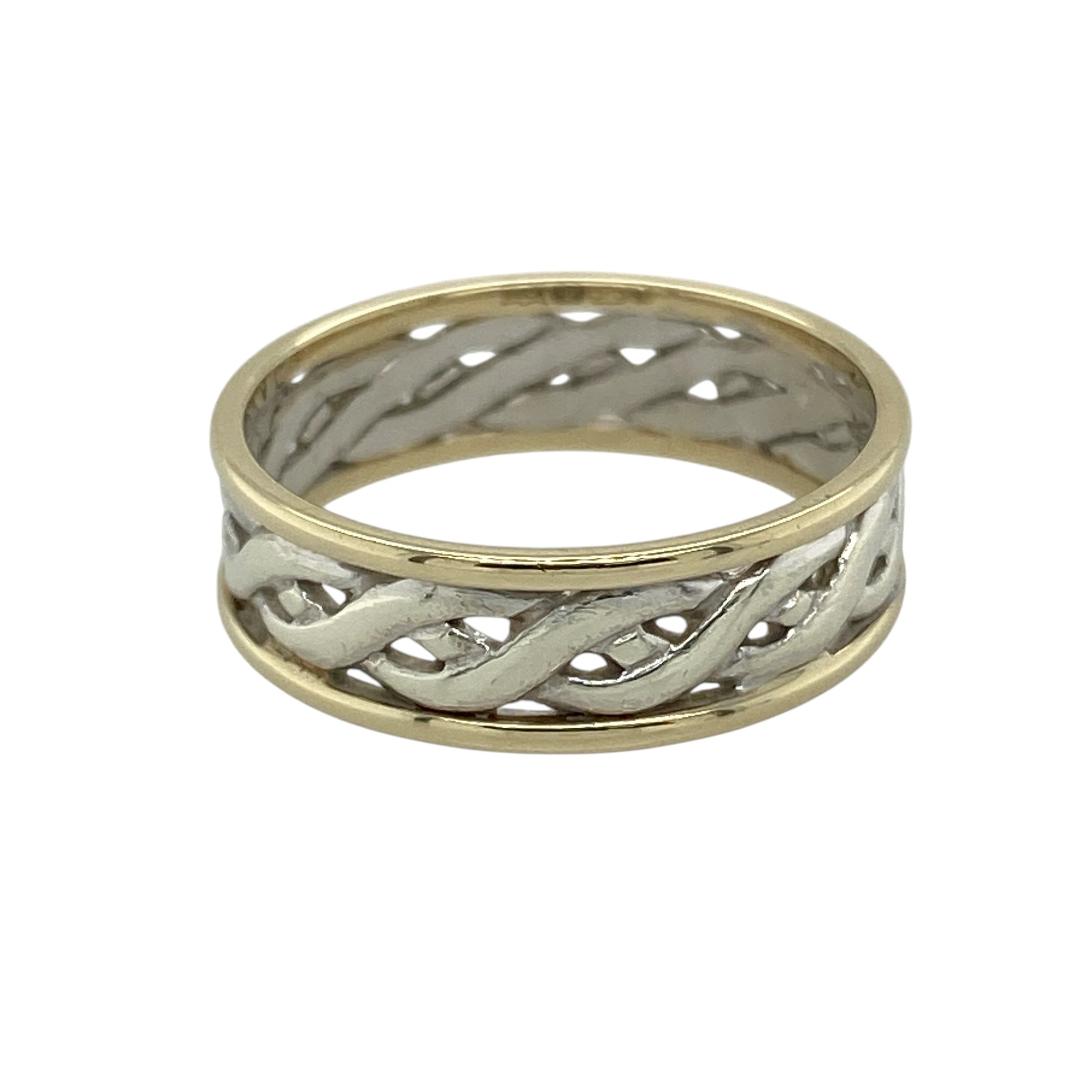 9ct Gold Celtic Weave Band Ring