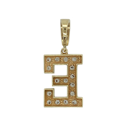 Add a bold personal touch to your collection with this pre-owned 9ct yellow gold cubic zirconia set large initial ‘E’ pendant—an eye-catching piece with standout sparkle.

Design: The pendant features a large ‘E’ initial design, set with sparkling cubic zirconia that create a bright and attention-grabbing finish.
Material: Made from 9-carat yellow gold, the polished finish enhances the warm tone of the metal while complementing the brilliance of the stones.