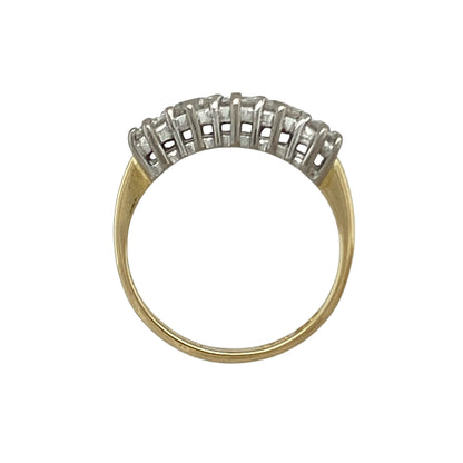 18ct Gold & Diamond Set Five Stone Band Ring