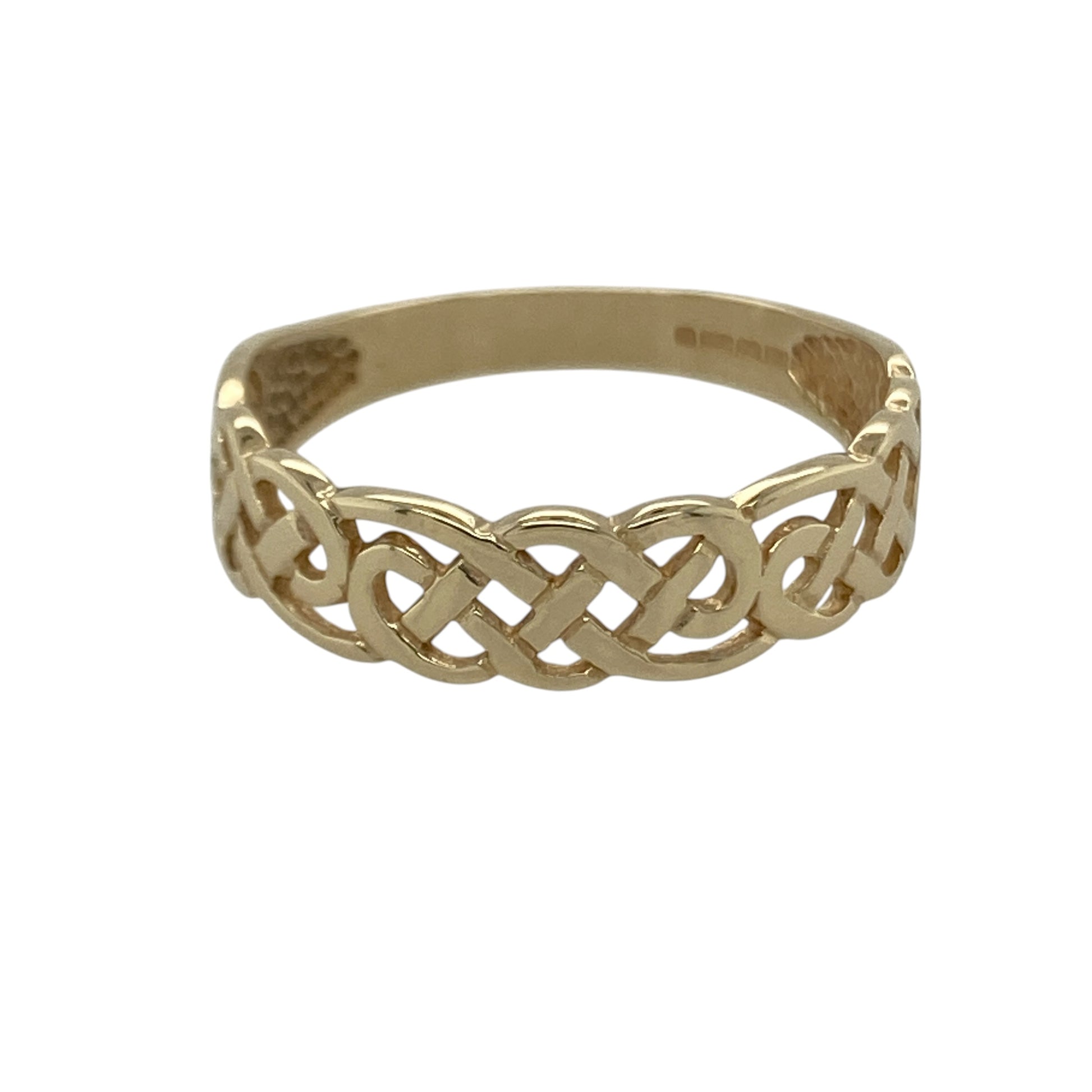 9ct Gold Open Celtic Knot Band Ring
