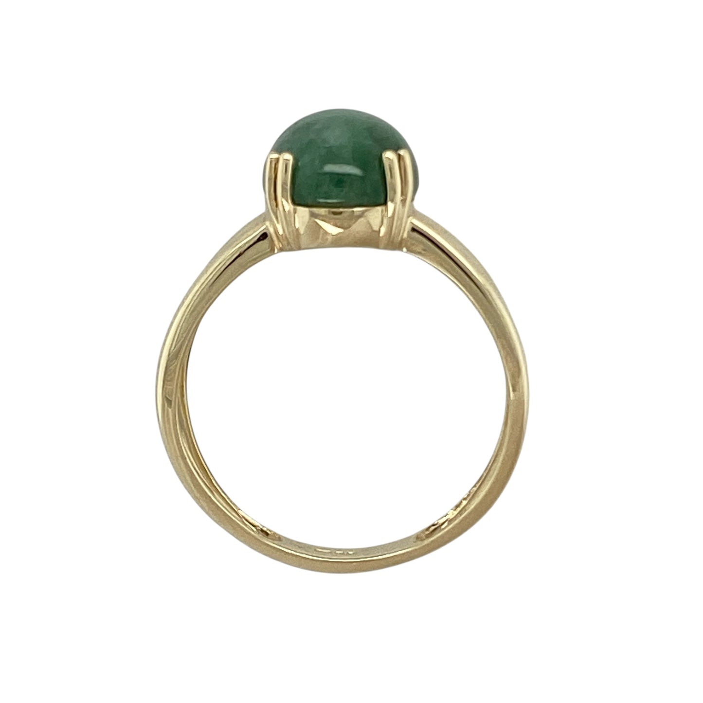 9ct Gold & Green Stone Set Ring