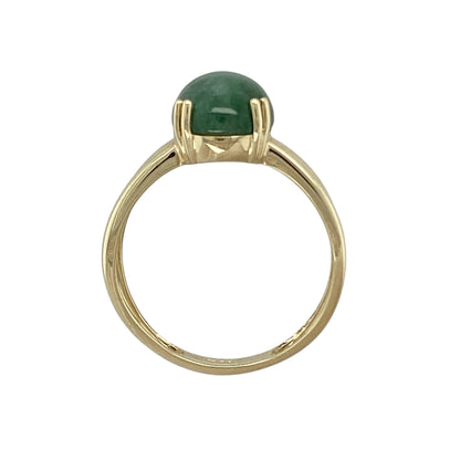 9ct Gold & Green Stone Set Ring