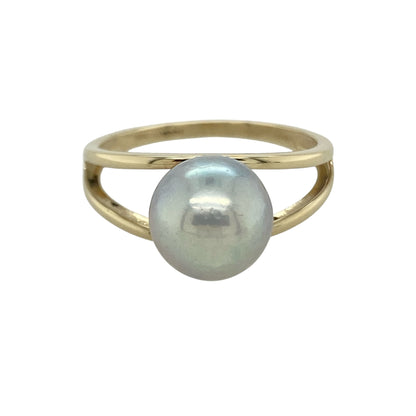 9ct Gold & Pearl Set Ring