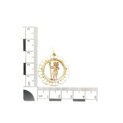 9ct Gold St Christopher Pendant