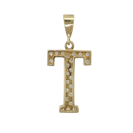 Bring bold personal style and eye-catching sparkle to your collection with this pre-owned 9ct yellow gold cubic zirconia initial ‘T’ pendant, featuring a striking letter design and brilliant detail—perfect for everyday wear or a meaningful gift.

Design: The pendant showcases a prominent ‘T’ initial, enhanced with sparkling cubic zirconia for a bright and standout finish, offering a confident and stylish look.