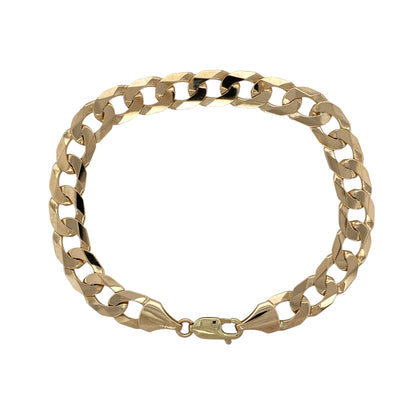 9ct Gold 8.5" Curb Bracelet