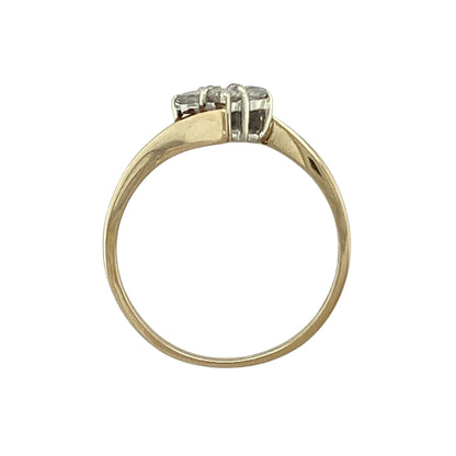 9ct Gold & Diamond Set Four Stone Cluster Ring