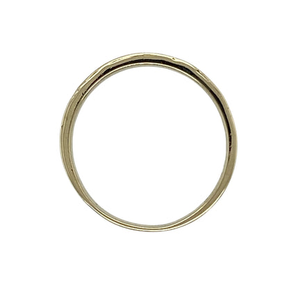 9ct Gold Greek Key Patterned Band Ring