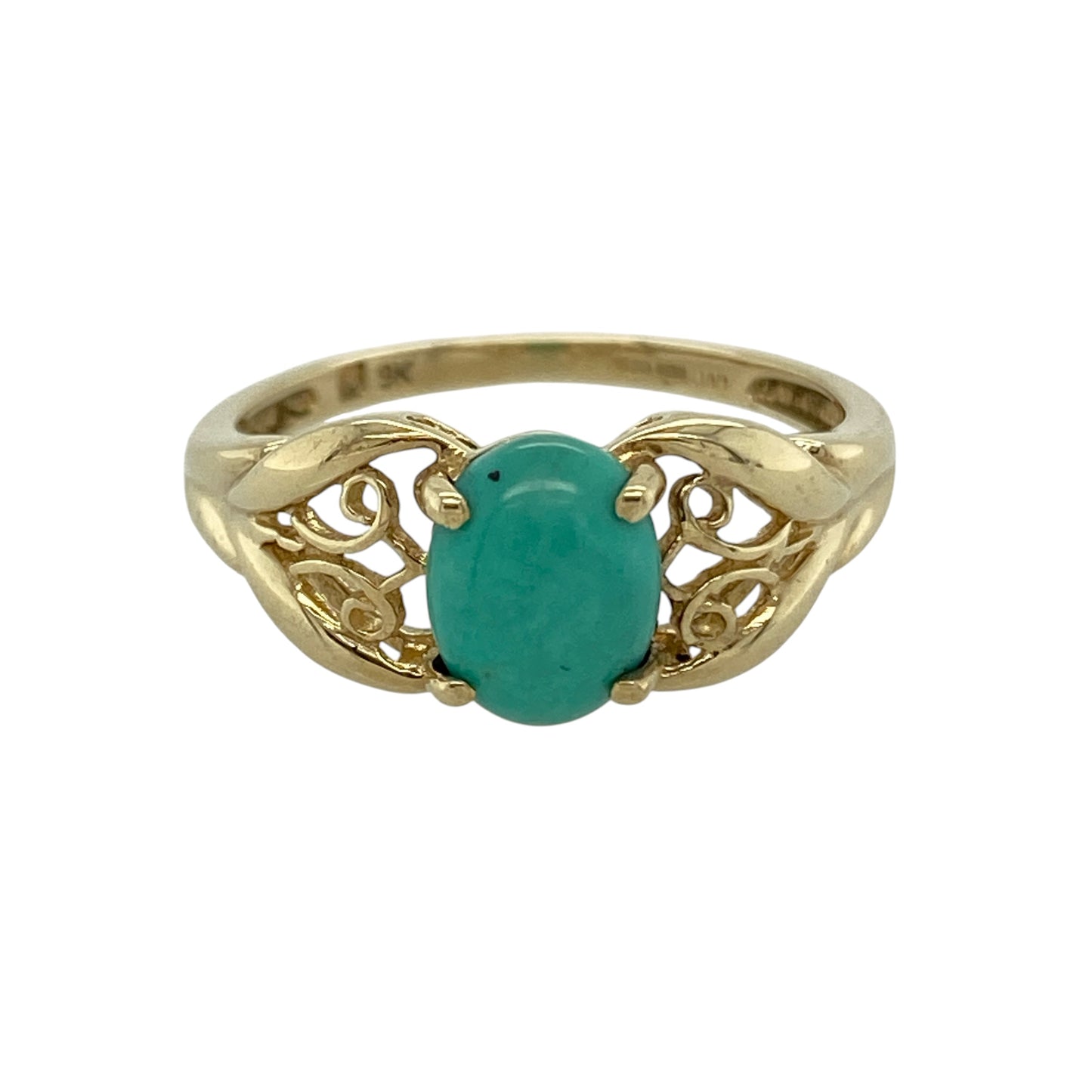 9ct Gold & Turquoise Ring