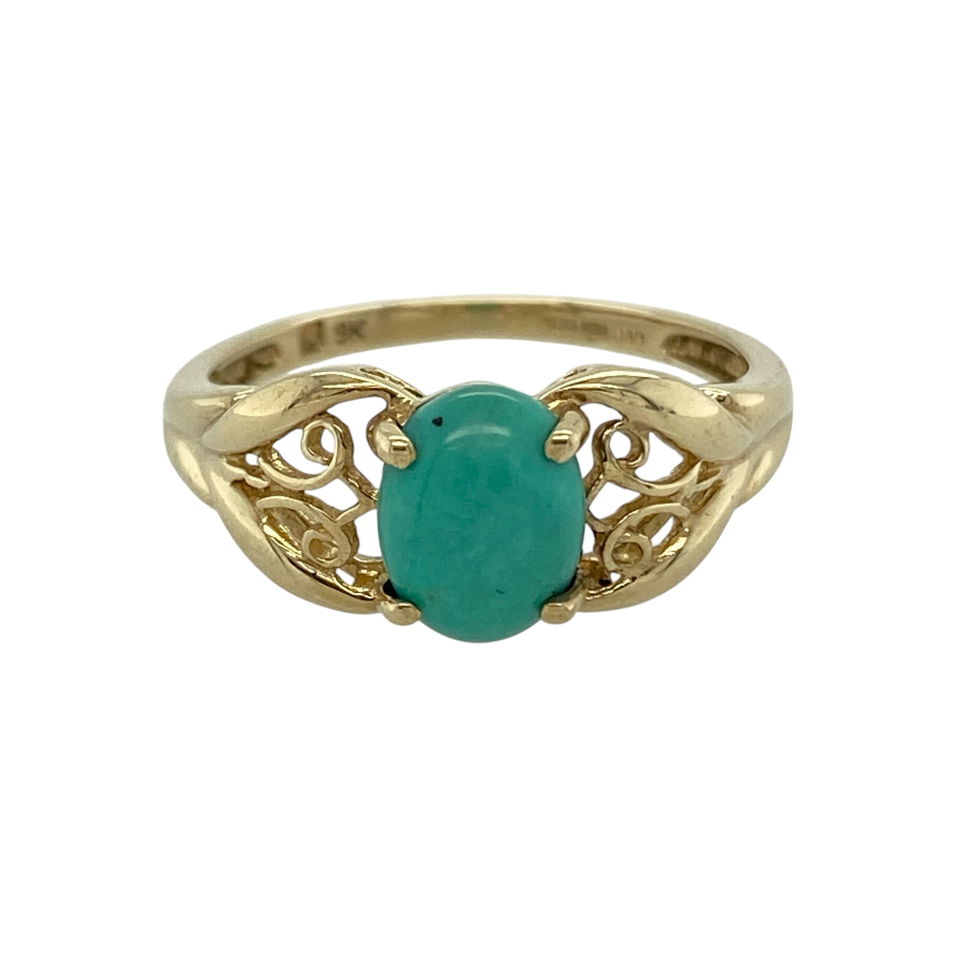 9ct Gold & Turquoise Ring