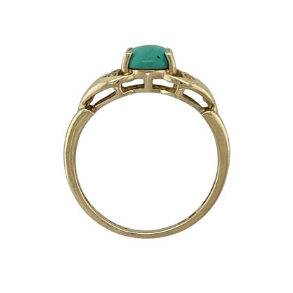 9ct Gold & Turquoise Ring