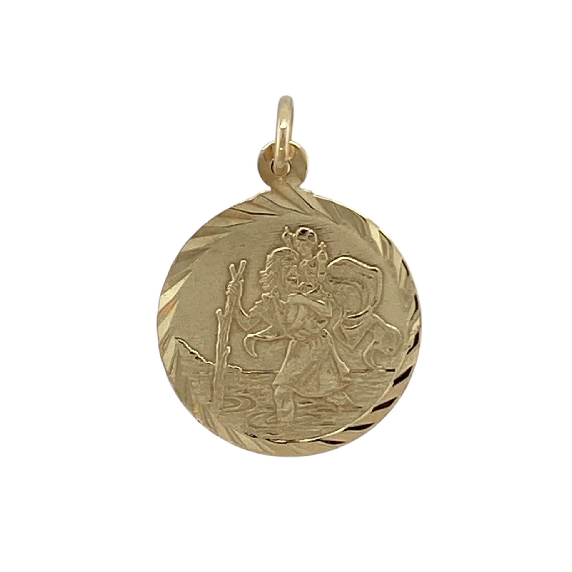 9ct Gold St Christopher Pendant