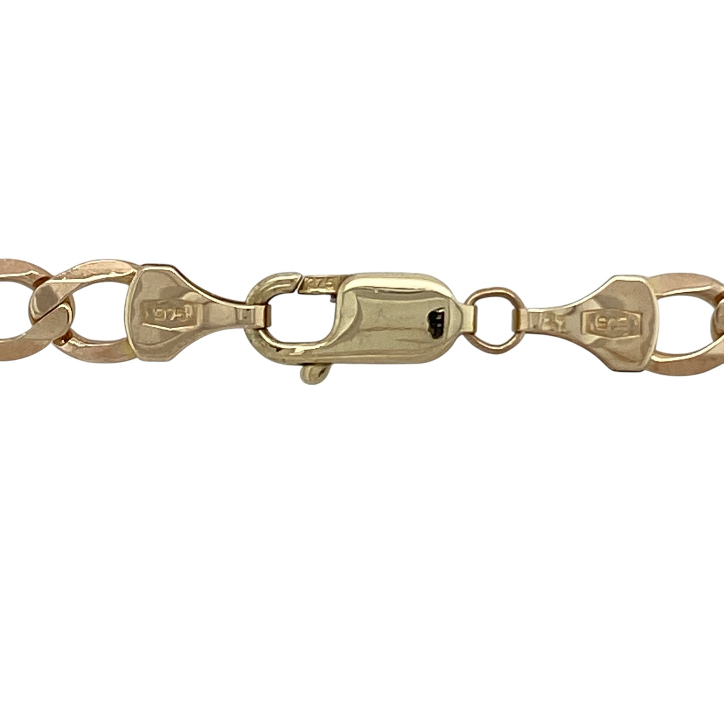 Bring bold presence and classic style to your collection with this pre-owned 9ct yellow gold curb chain, featuring a substantial weight and striking profile—perfect for everyday wear or making a statement.

Design: The chain features a traditional curb link pattern with a wide 6mm profile, offering a strong and eye-catching look with smooth, interlocking links.
Material: Made from 9-carat yellow gold, the polished finish enhances the bold links, creating a rich and timeless appearance.