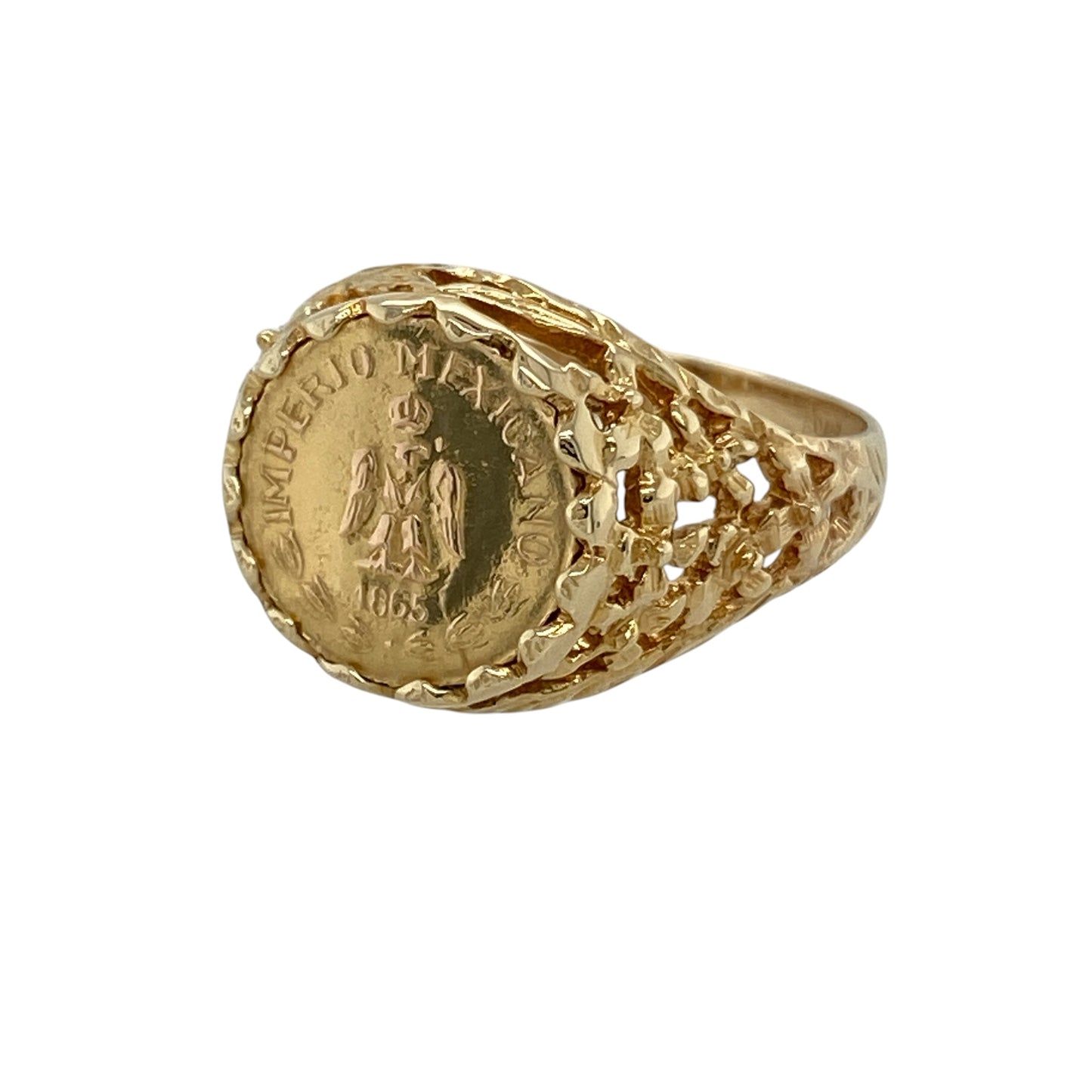 Bring vintage-inspired charm and classic style to your collection with this pre-owned 9ct yellow gold coin style ring, featuring a bold design with timeless appeal—perfect for everyday wear or a distinctive statement piece.

Design: The ring showcases a coin-style front measuring approximately 10mm in height, creating a striking focal point with a traditional and heritage-inspired look.