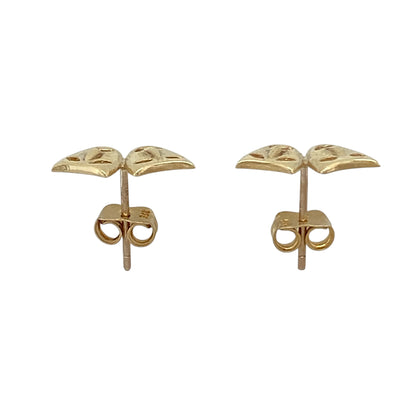 9ct Gold Comedy and Tragedy Theatre Masks Stud Earrings