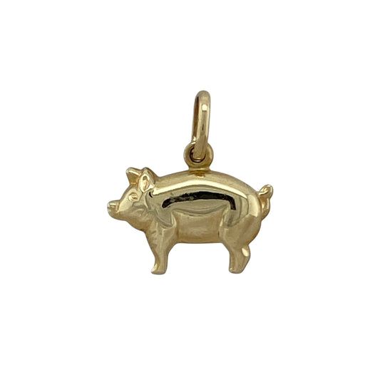9ct Gold Pig Pendant
