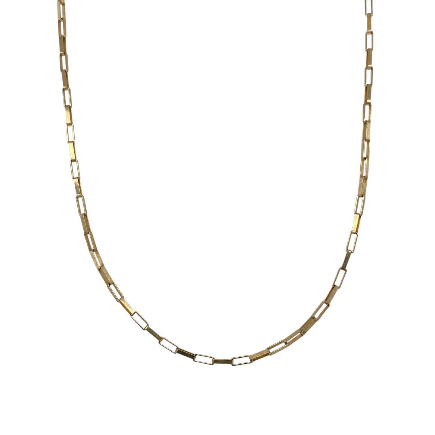 9ct Gold 16" Long Box Chain