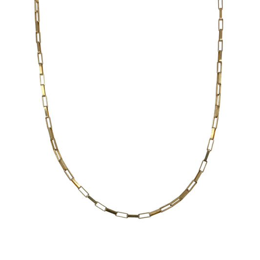 9ct Gold 16" Long Box Chain