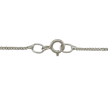 9ct White Gold Diamond & Pearl Twist 18" Necklace