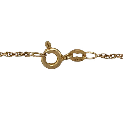 9ct Gold & Diamond Set Open Double Heart 18" Necklace