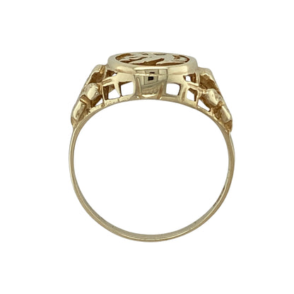 9ct Gold Welsh Dragon Signet Ring