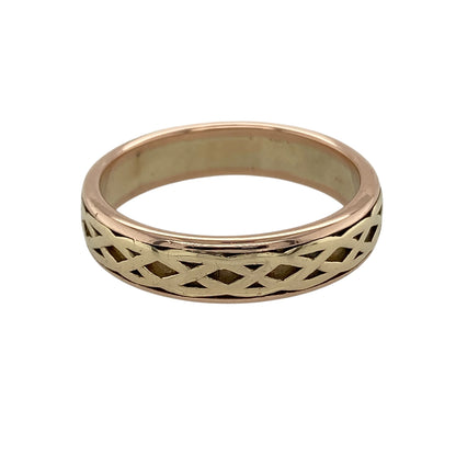 9ct Gold Clogau Celtic Weave Band Ring