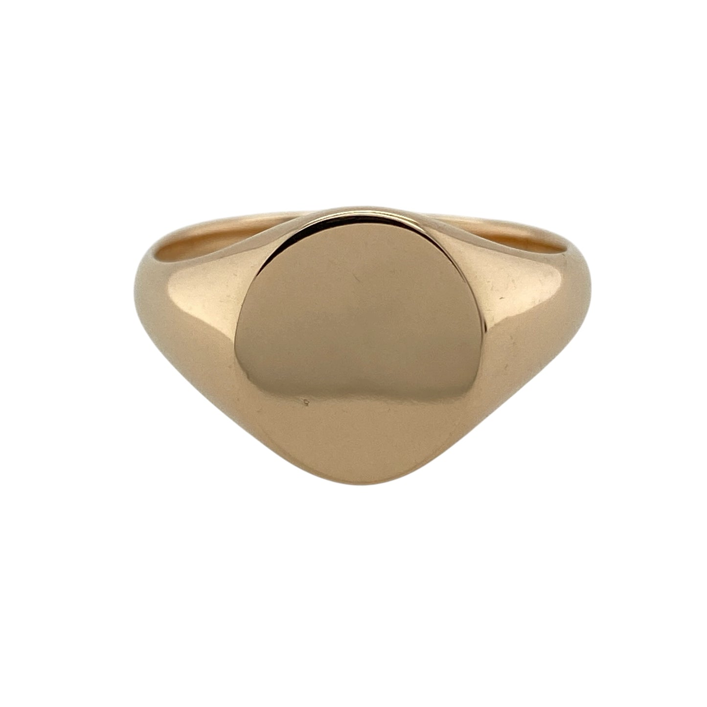 18ct Gold Clogau Plain Oval Signet Ring