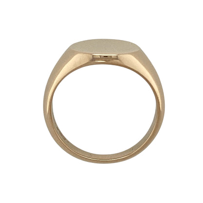 18ct Gold Clogau Plain Oval Signet Ring