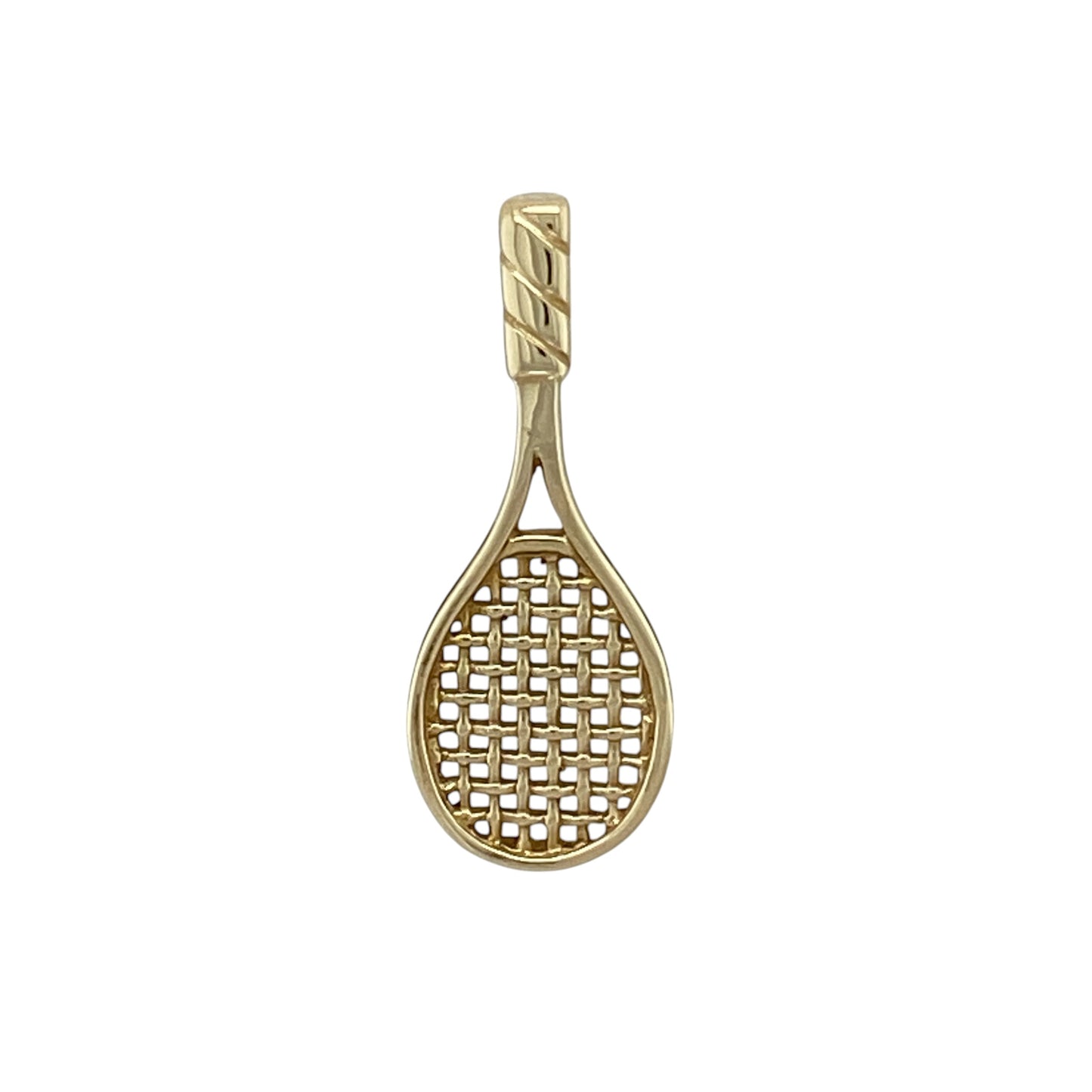 9ct Gold Tennis Racket Pendant