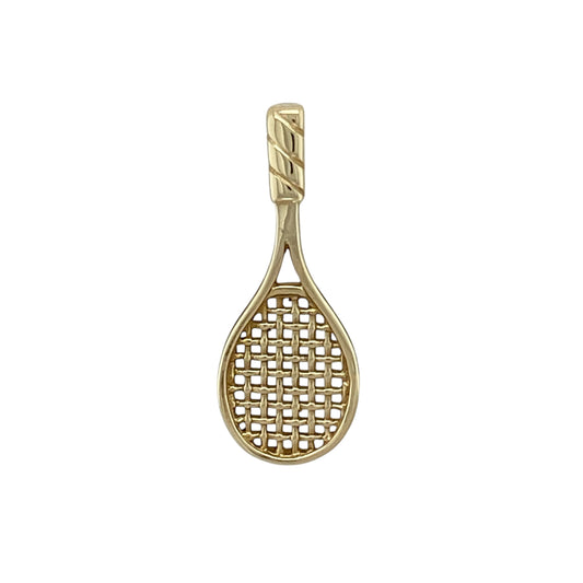 9ct Gold Tennis Racket Pendant