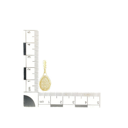 9ct Gold Tennis Racket Pendant