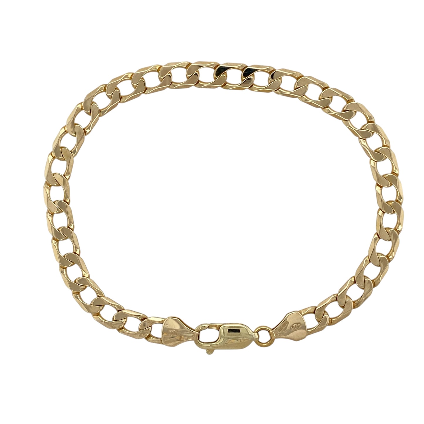 9ct Gold 8" Curb Bracelet