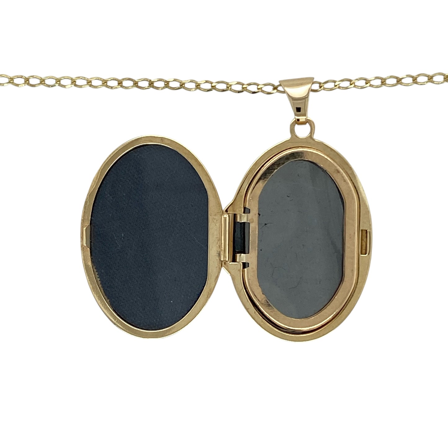 9ct Gold 'Precious Memories' Family Oval Locket 18" Necklace