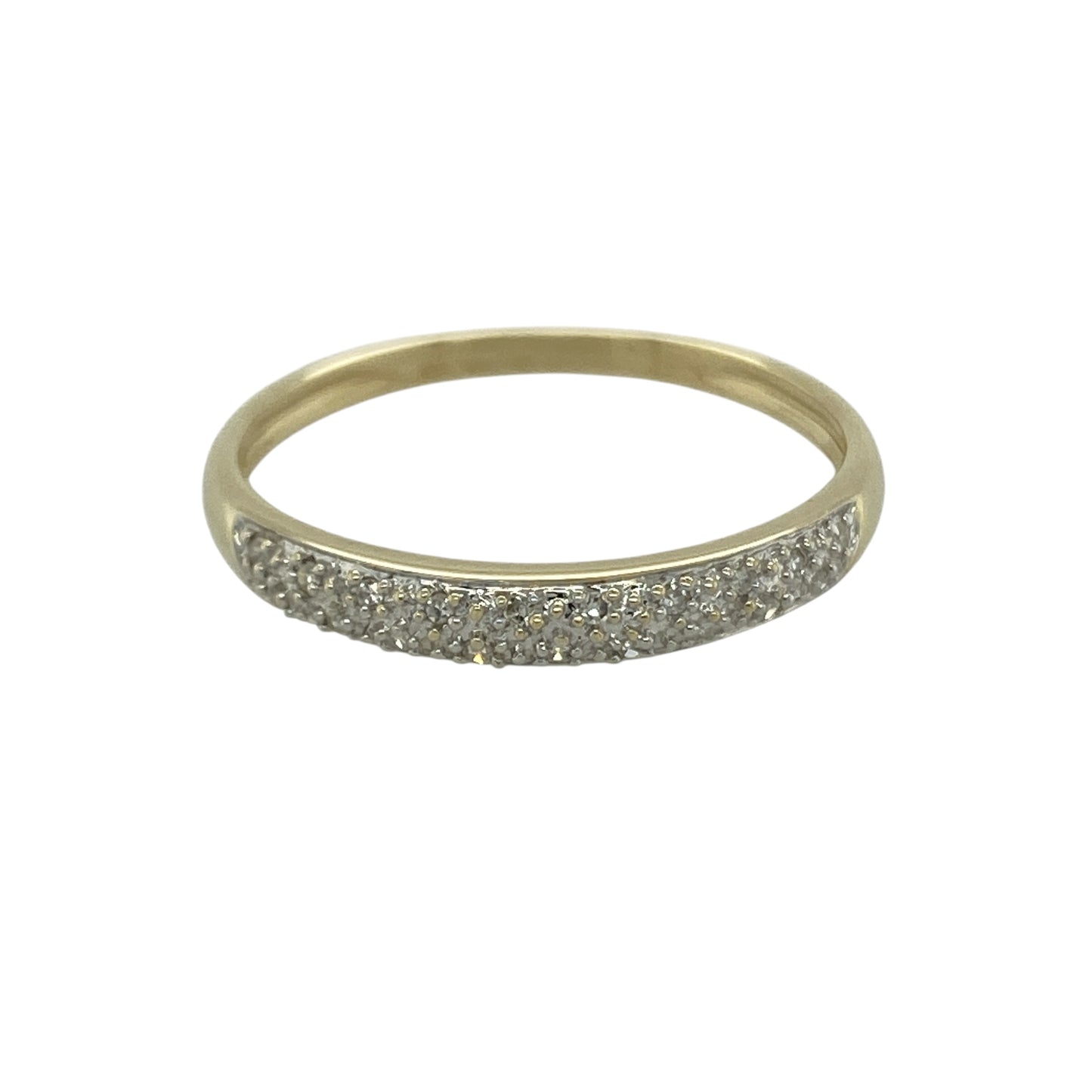 9ct Gold & Diamond Set Band Ring