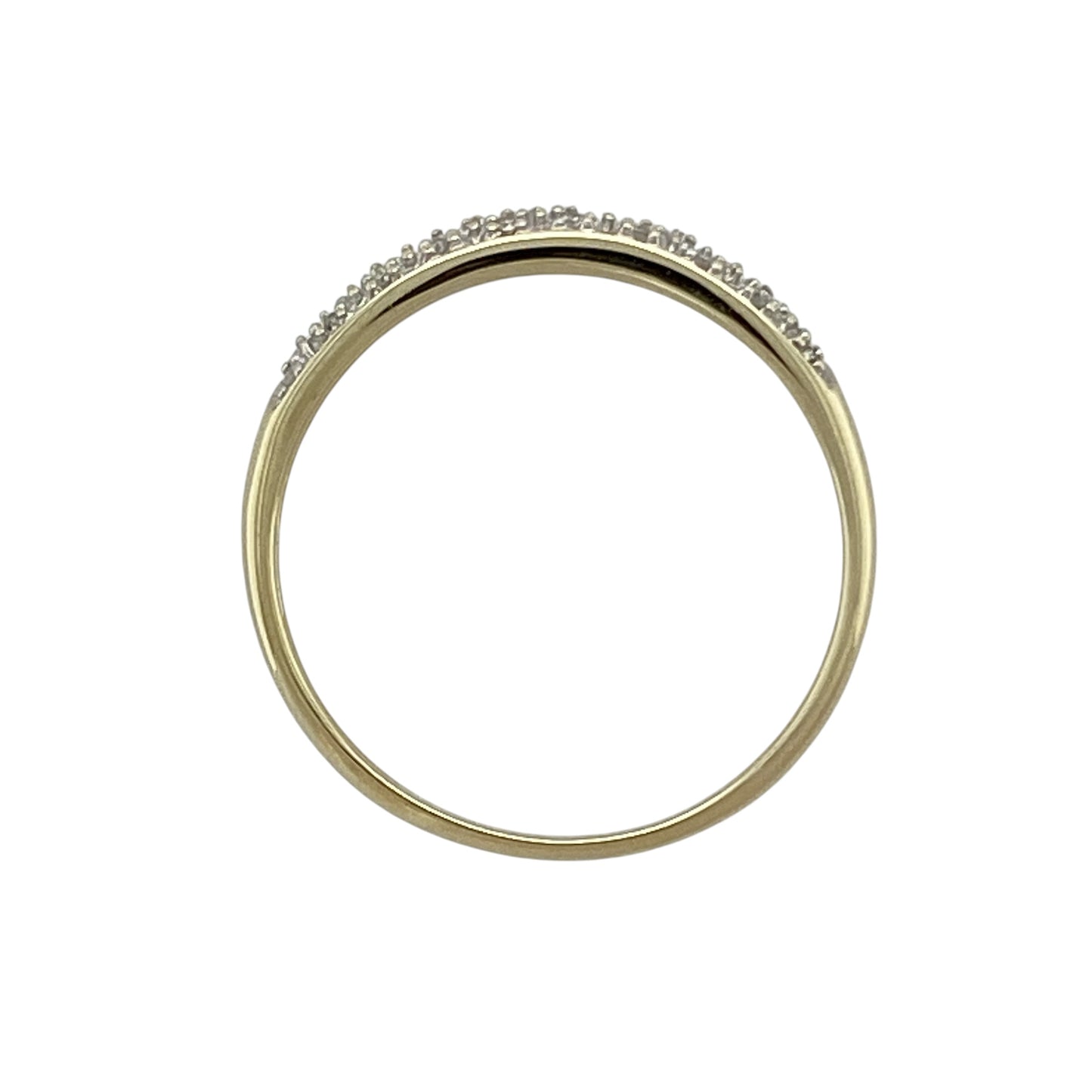 9ct Gold & Diamond Set Band Ring