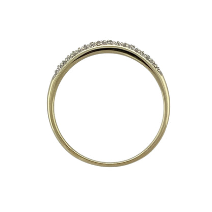 9ct Gold & Diamond Set Band Ring