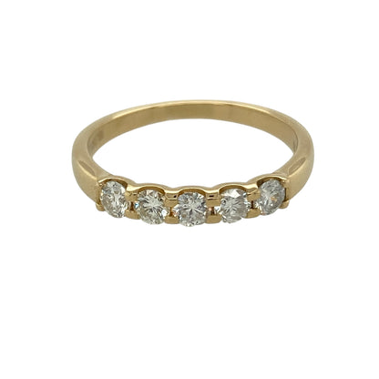 18ct Gold & Diamond Set Band Ring