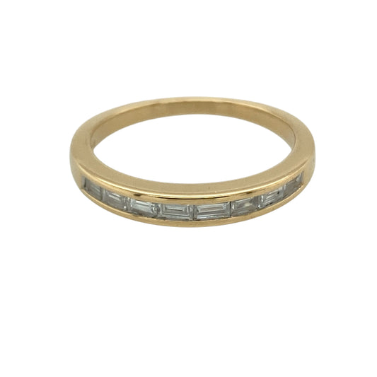 18ct Gold & Diamond Set Band Ring