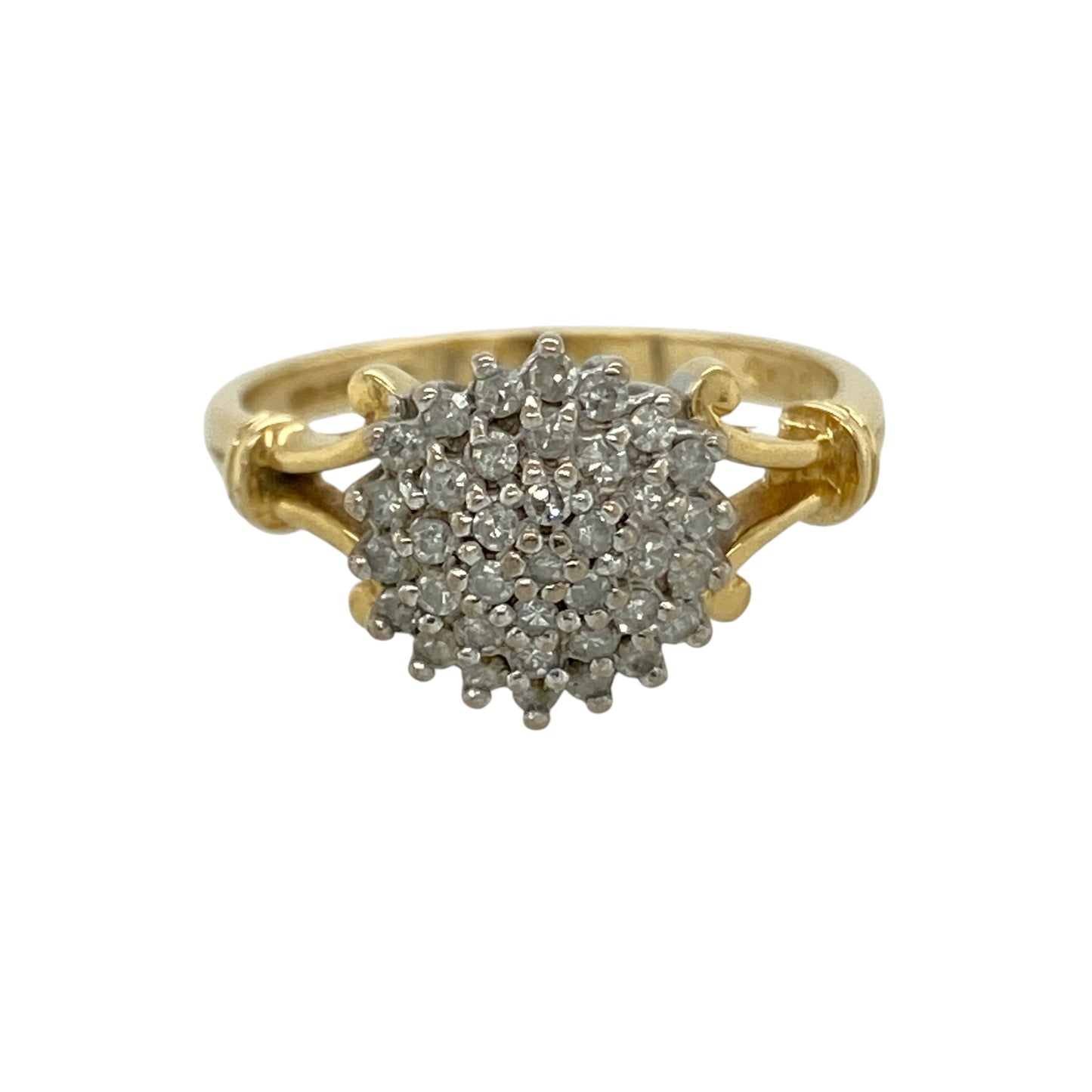18ct Gold & Diamond Set Cluster Ring