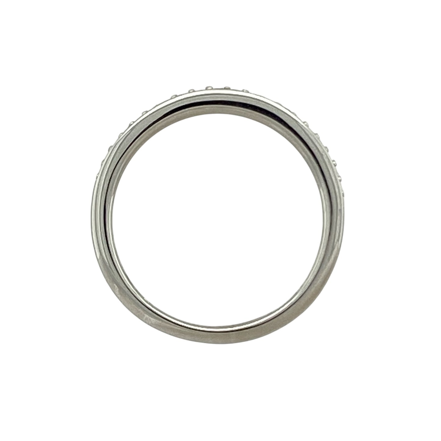 9ct White Gold & Diamond Set Band Ring