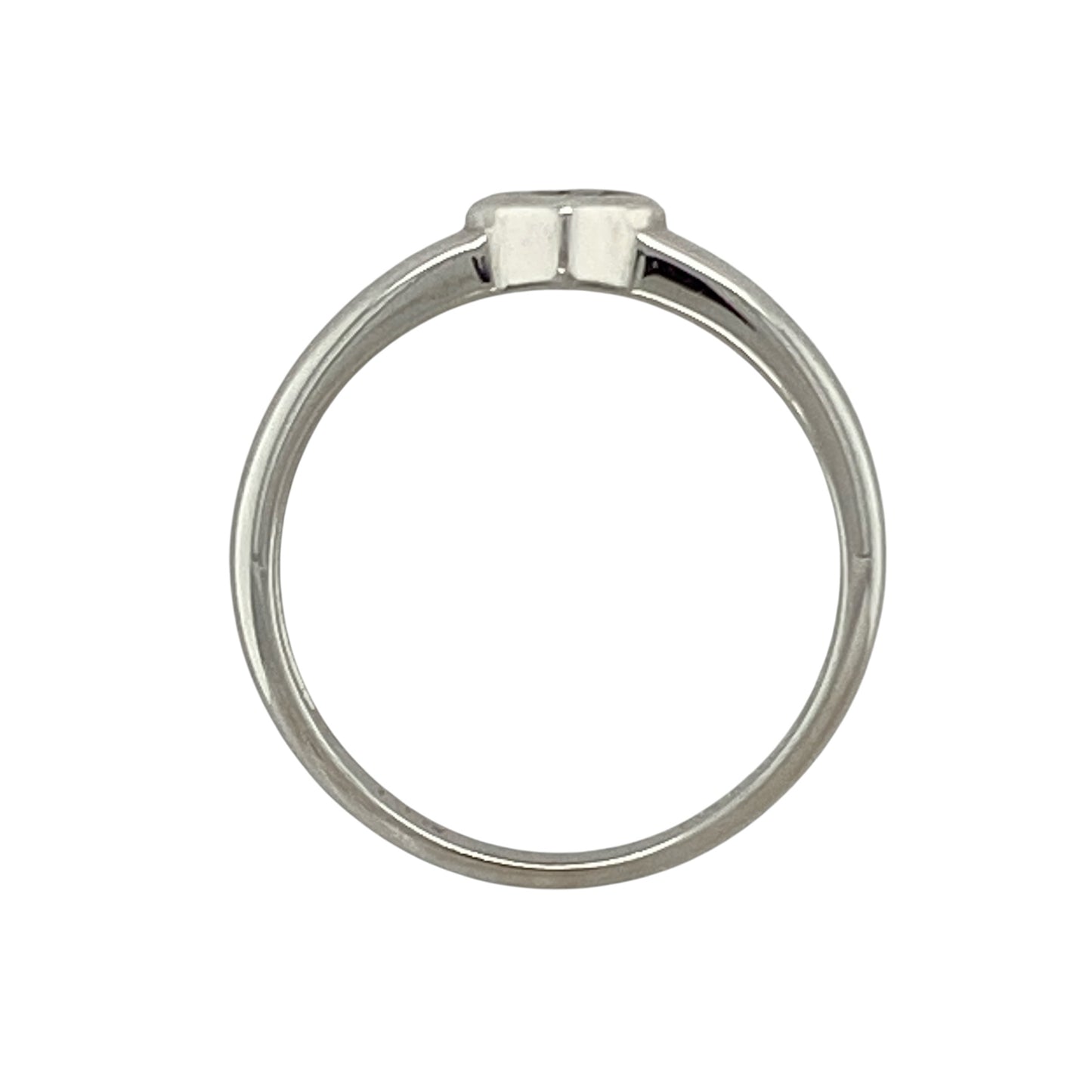 18ct White Gold & Diamond Set Solitaire Ring