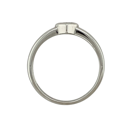 18ct White Gold & Diamond Set Solitaire Ring