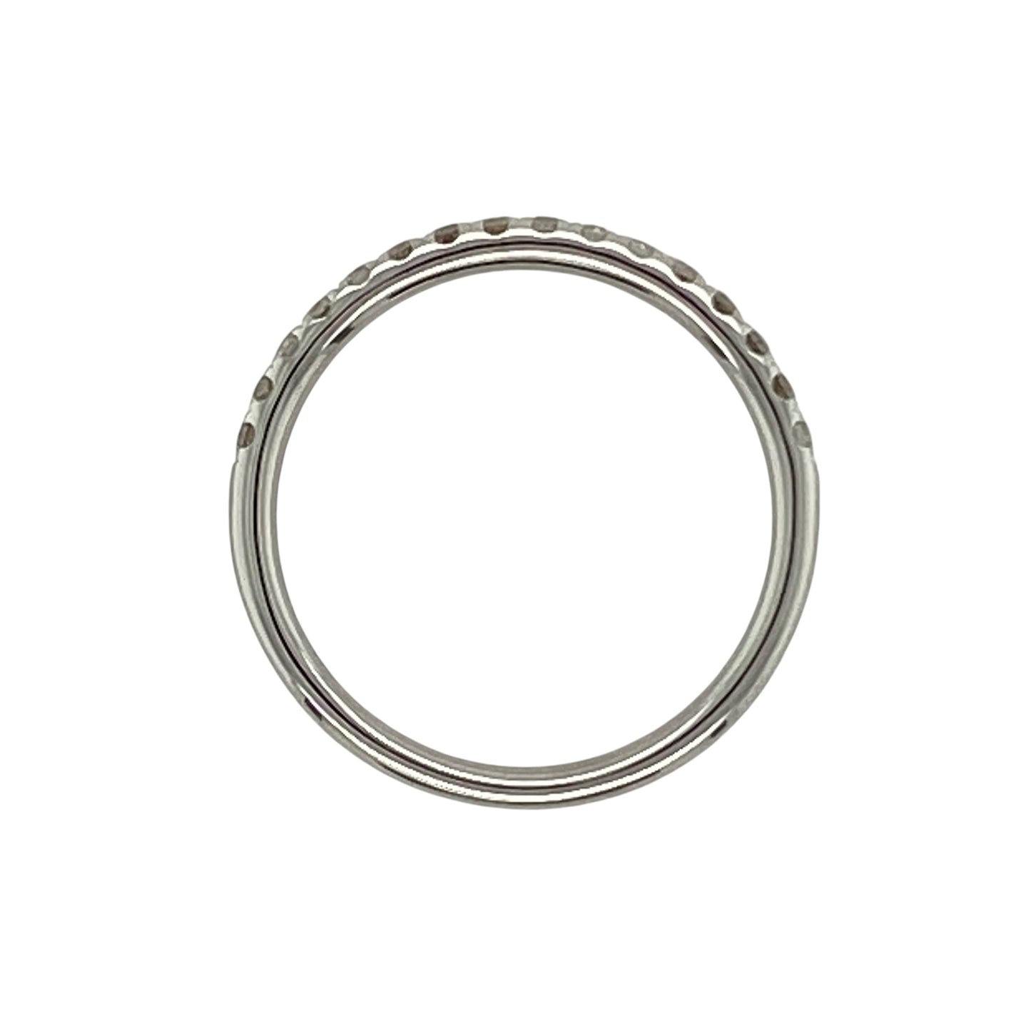 18ct White Gold & Diamond Set Band Ring